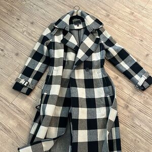 Banana Republic plaid coat size M